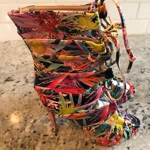 Multicolored GLADIATOR HEELS